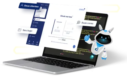 Notebook com screenshot do portal Adiante S.A